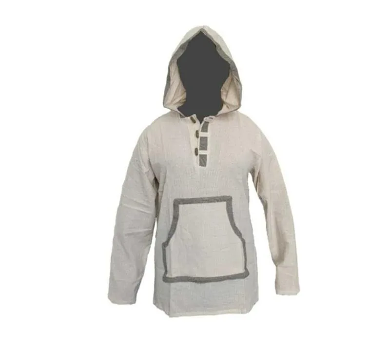 Handmade Himalayan Hemp Hoodie – Natural, Ethical, and Adventure-Ready