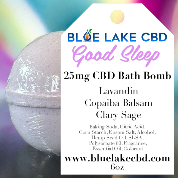 Bath Bomb by Blue Lake CBD • 25mg Full Spectrum CBD