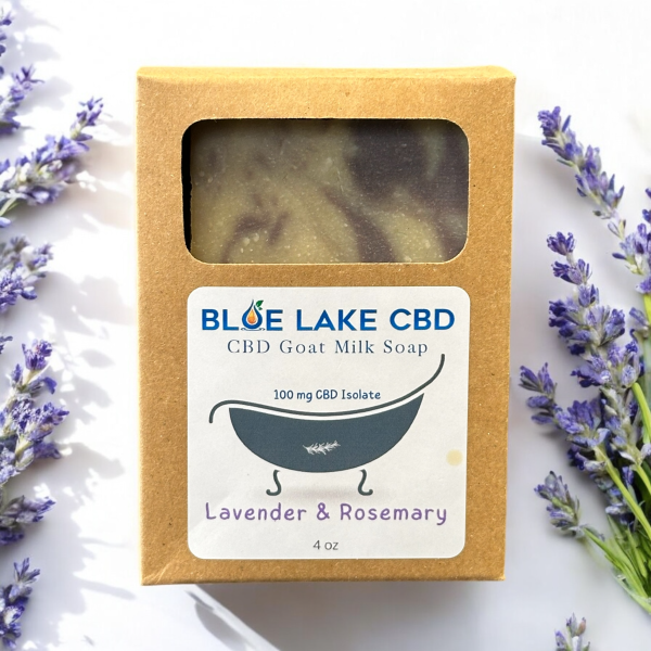 Goat Milk Soap by Blue Lake CBD • 100mg Full Spectrum CBD