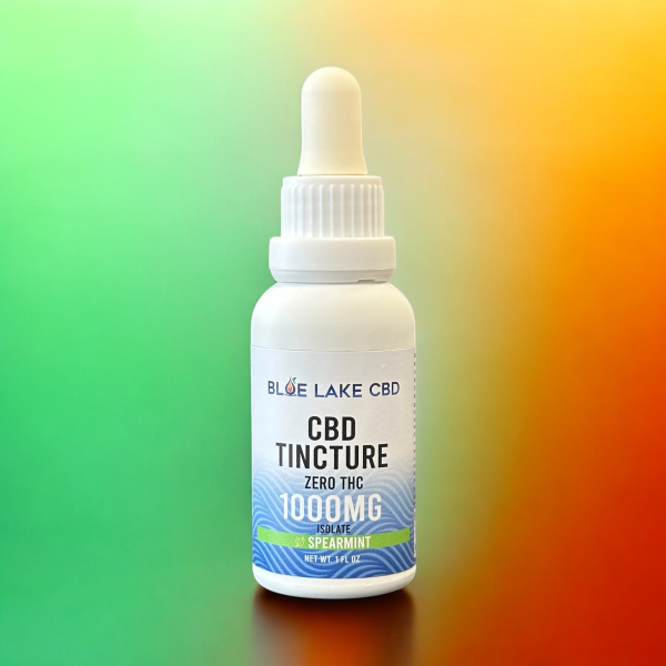 Zero THC Tincture by Blue Lake CBD • 1000mg CBD Isolate