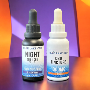 CBD Tincture Combo by Blue Lake CBD • 1000mg Tincture/NIGHT CBD