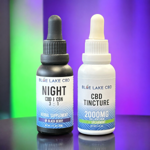 CBD Tincture Combo by Blue Lake CBD • 2000mg Tincture/NIGHT CBD