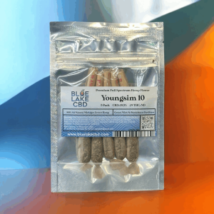 Pre-Rolls by Blue Lake CBD • 5 Rolls • Youngsim 10 • 19.3% CBD