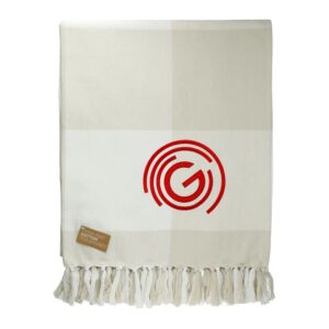 Organic Cotton Check Throw Blanket