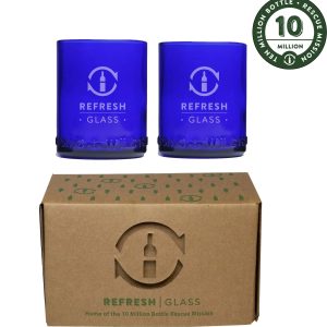 Recycled 12oz Lowball Glass - 2-Pack