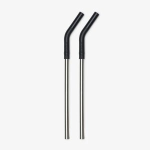 Klean Kanteen Steel Straws Straw 2-Pack - Black