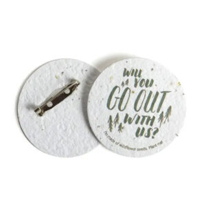 Custom Seed Paper Badge Pin